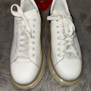 White and Black Alexander McQueen Sneakers Size 10